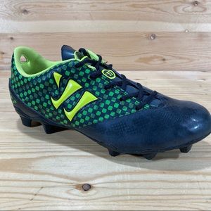 NIB Warrior Gambler Youth Soccer Lacrosse or Field Hockey Cleat Black/Green
